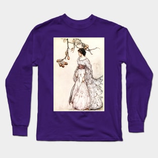 Looking very undancey indeed - Peter Pan in Kensington Gardens - Arthur Rackham Long Sleeve T-Shirt